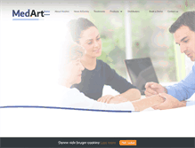 Tablet Screenshot of medart.dk
